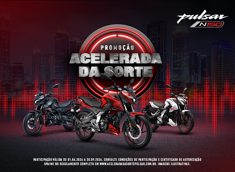 Bajaj realiza sorteio de seis motos Pulsar N150 na campanha “Acelerada da Sorte”